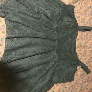 Torrid Dark Green Lace Tank Top